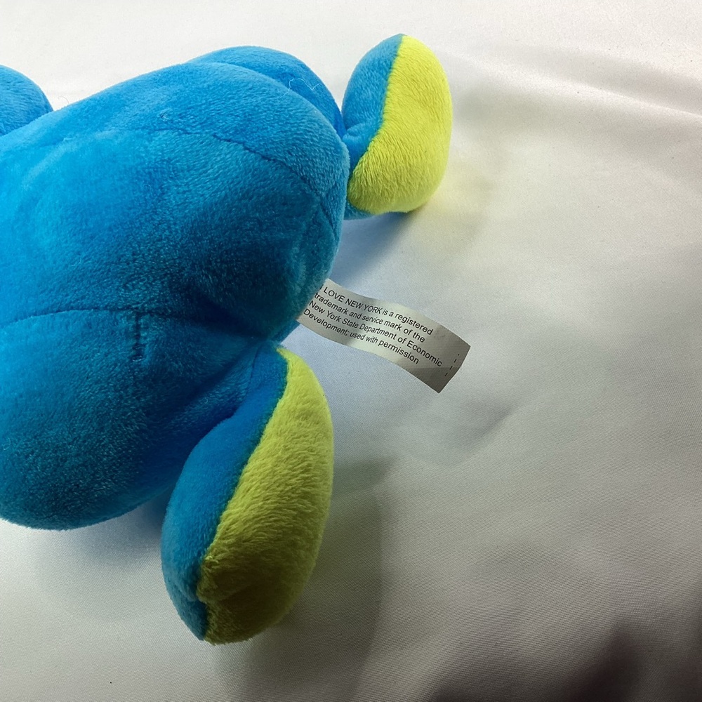 I ❤️ Love New York Blue Frog Plush New York State Department Of Economics Small - Picture 7 of 9
